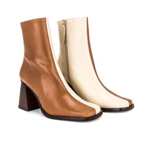 Alohas South Bicolor Boots Brown & White Size 39